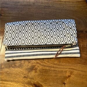 Handwoven Reversible Foldover Clutch